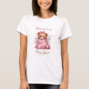 Camiseta Podemos esperar a Baby Shower Rosa