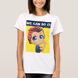 Camiseta ¡Podemos Hacerlo! La teoría Chica Rosie the Rivete