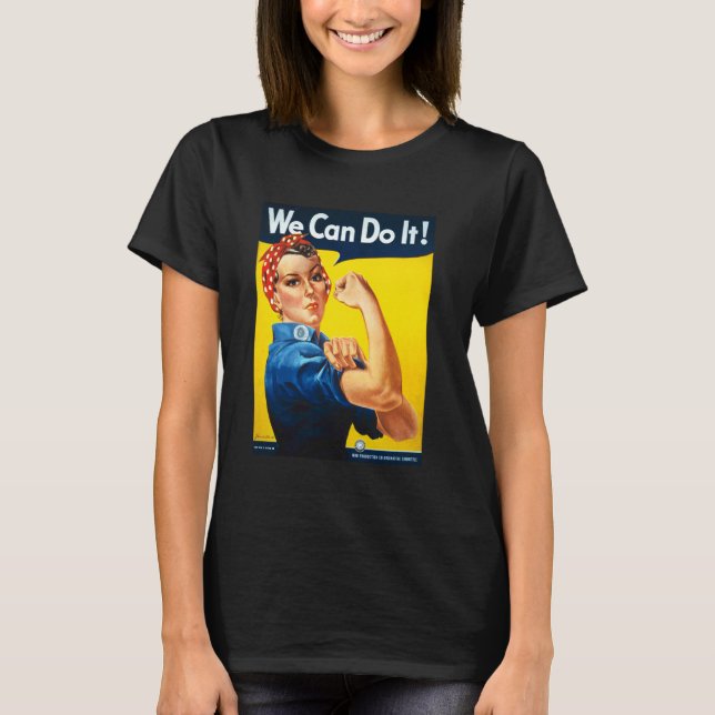 Camiseta Podemos Hacerlo Poster Rosie El Poder Chica Rivete (Anverso)
