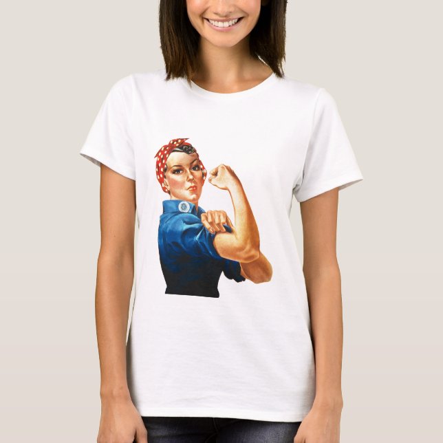 Camiseta Podemos lograrlo, Rosie the Riveter Women Power (Anverso)