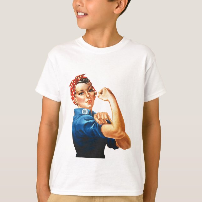 Camiseta Podemos lograrlo, Rosie the Riveter Women Power (Anverso)