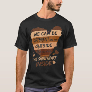 Camiseta Podemos Ser Diferentes En El Exterior Del Mismo Co