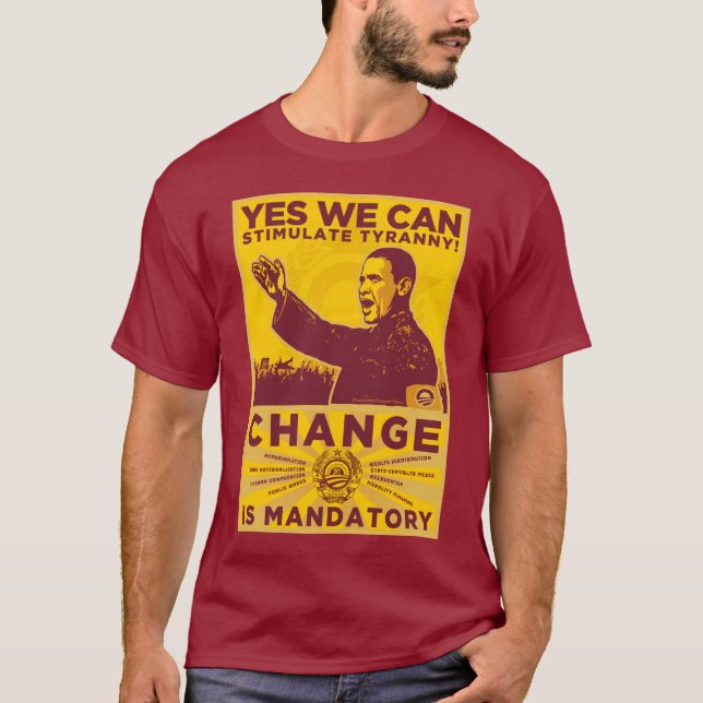 Camiseta ¡Podemos sí! Camarada Obama Spoof Shirt (Anverso)
