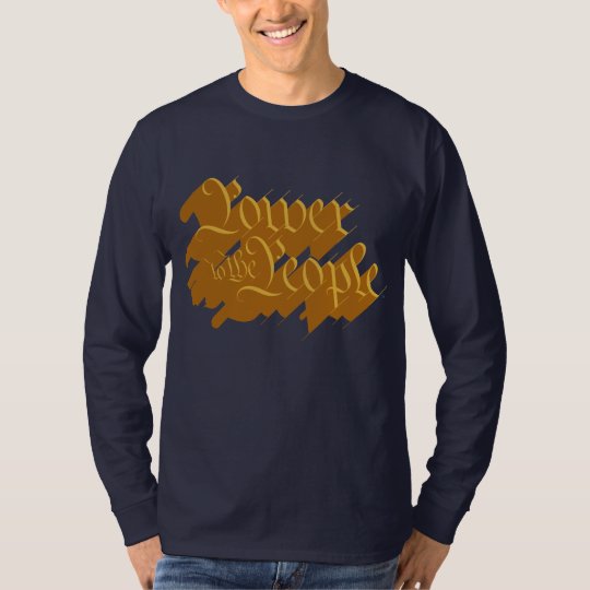 Camiseta Poder a la gente (oro)