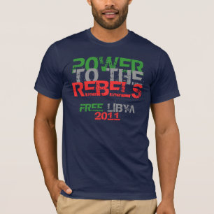 CAMISETA PODER A LOS REBELDES LIBRE LIBIA 2011
