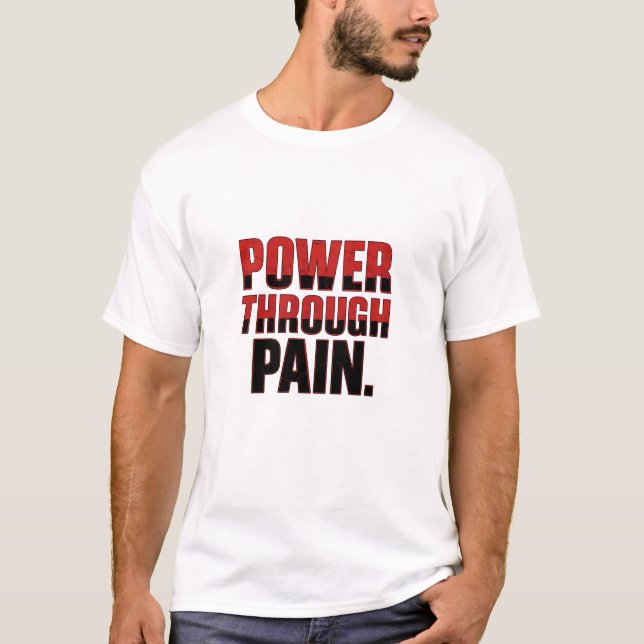 Camiseta Poder a través del dolor (Anverso)