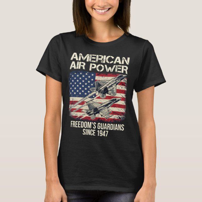Camiseta Poder Aéreo Americano Guardianes de la Libertad Av (Anverso)