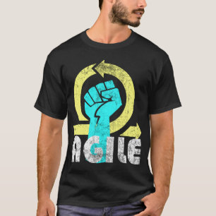 Camiseta Poder ágil - estilo del vintage
