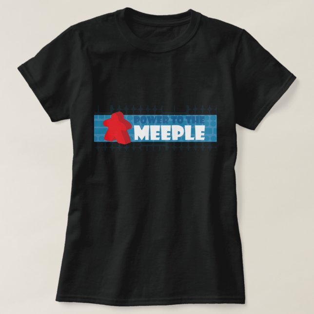 Camiseta Poder al Meeple (Diseño del anverso)