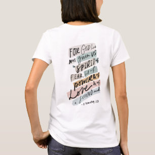 Camiseta Poder, amor y autodisciplina - 2 Timothy 1:7