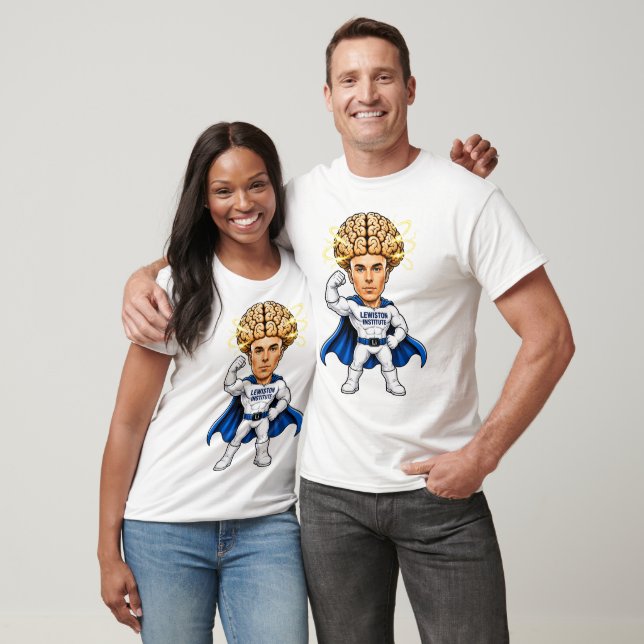 Camiseta Poder Cerebral de Superhéroe (Unisexo)