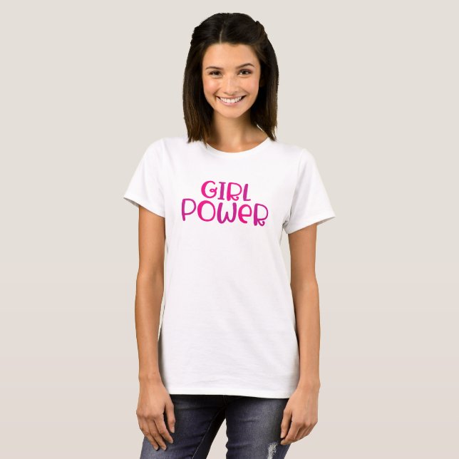 Camiseta Poder chica. (Anverso completo)