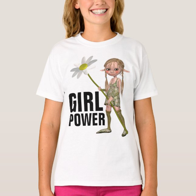 Camiseta PODER chica, CÓDIGOS ELF CORTOS (Anverso)