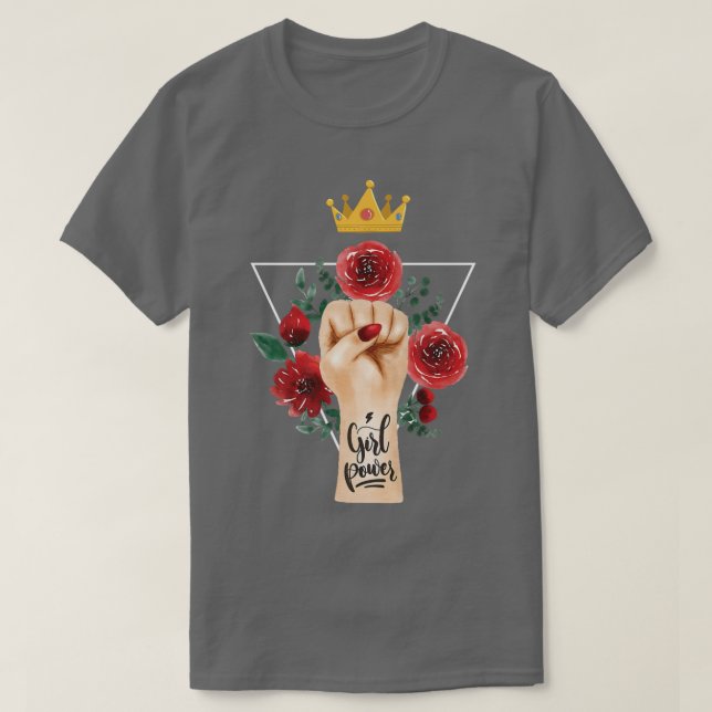 Camiseta Poder chica Feminismo Emancipación Igualdad de gén (Diseño del anverso)