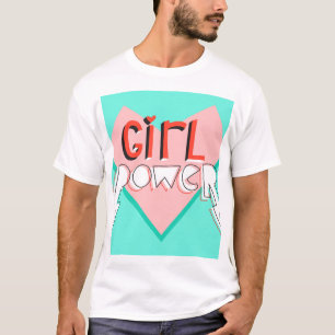Camiseta Poder chica: Lema gráfico lindo