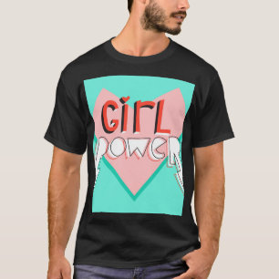 Camiseta Poder chica: Lema gráfico lindo