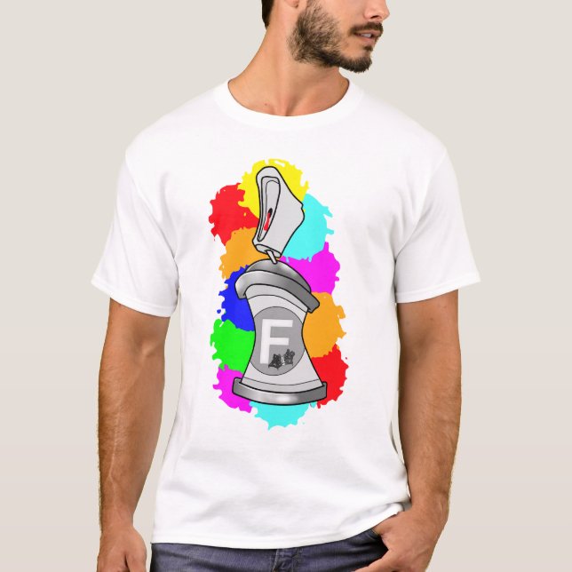 CAMISETA PODER DE AEROSOL DEL ARTE DEL METRO DE LA MANCHA (Anverso)