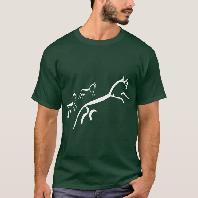 Camiseta Poder de caballo antiguo - Personalizado (Anverso)