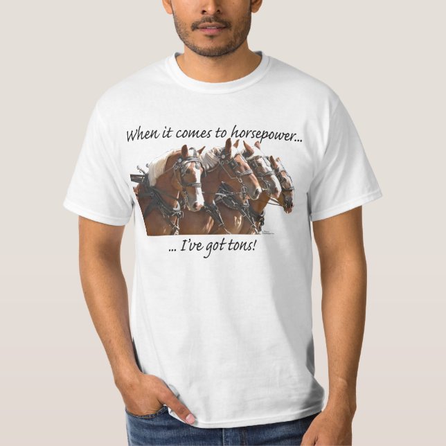 Camiseta Poder de caballo belga (Anverso)