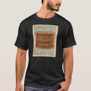 Camiseta Poder de café retra del vintage en la página vie