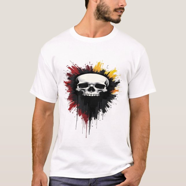 Camiseta 🔥 "Poder De Calavera - Actitud Inquebrantable" Ca (Anverso)