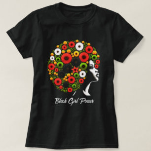 Camiseta Poder de Chica Negra Personalizado