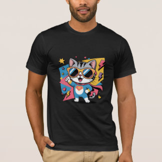 Camiseta Poder de Gatito Superhéroe