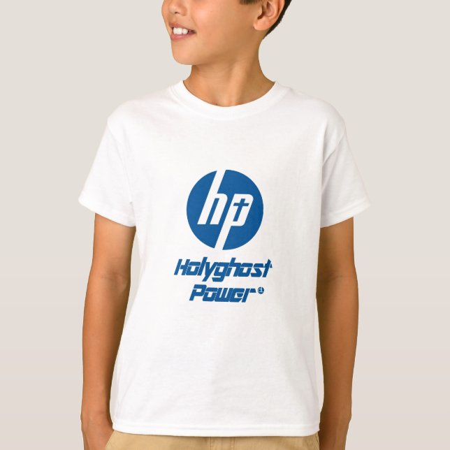 Camiseta Poder de Holyghost: Parodia de HP (Anverso)
