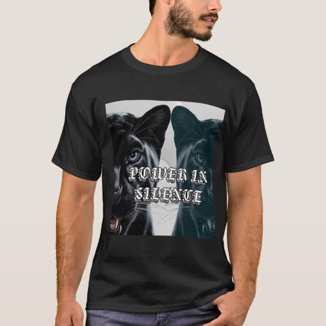 Camiseta Poder de Jaguar Negro en Silencio (Anverso)
