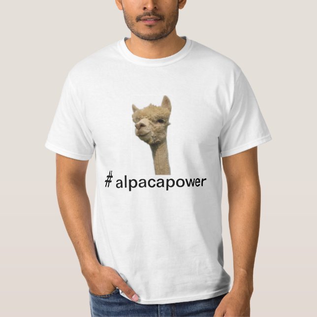 CAMISETA ¡PODER DE LA ALPACA!! (Anverso)