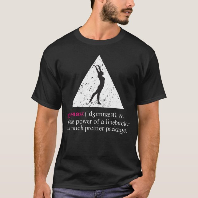 Camiseta Poder de la palabra del gimnasta de una defensa (Anverso)