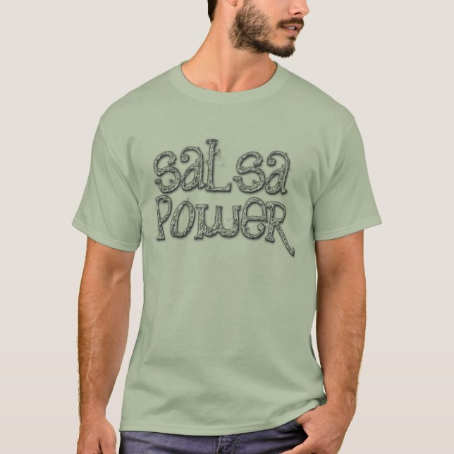 Camiseta ¡Poder de la salsa del Mas! (Anverso)