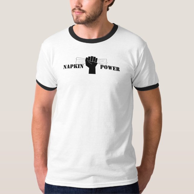 Camiseta ¡Poder de la servilleta - PODER al ORDENADO! (Anverso)