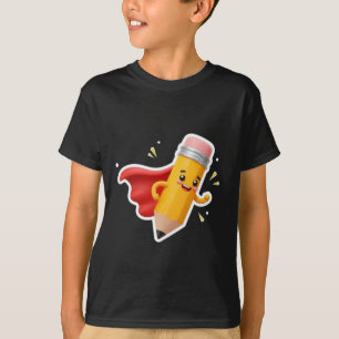 Camiseta Poder de lápiz lúdico - Tee creativo para niños