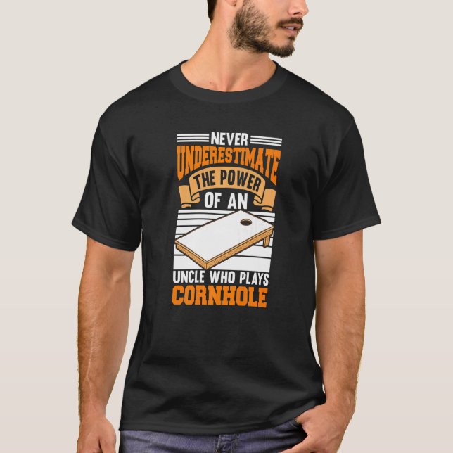 Camiseta Poder De Los Hombres De Una Uncie De Cornhole Que  (Anverso)