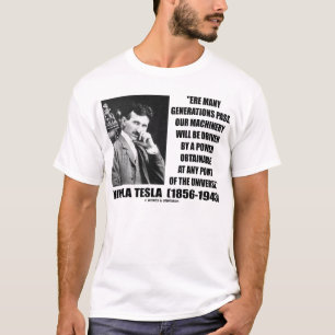 Camiseta Poder de Nikola Tesla obtenible cualquier universo