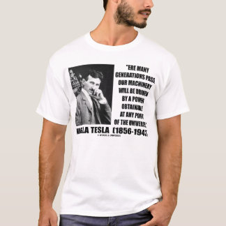 Camiseta Poder de Nikola Tesla obtenible cualquier universo