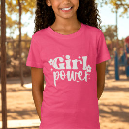 Camiseta Poder de Niña Rosa