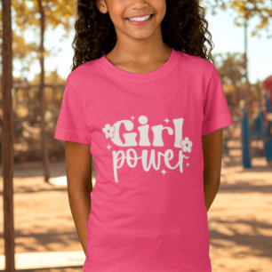Camiseta Poder de Niña Rosa
