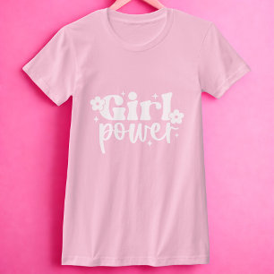 Camiseta Poder de Niña Rosa