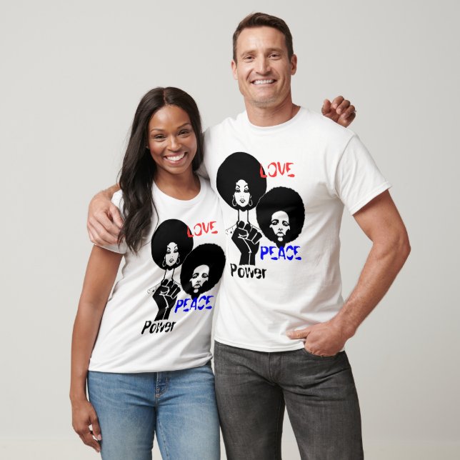 Camiseta poder de paz de luv (Unisexo)