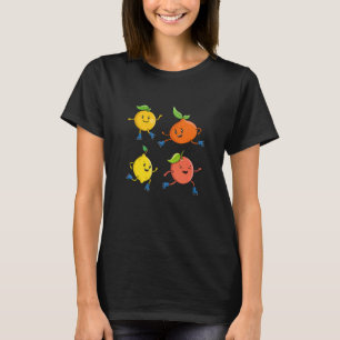 Camiseta Poder de Verdura Limón Naranja Proteína Vegana Veg