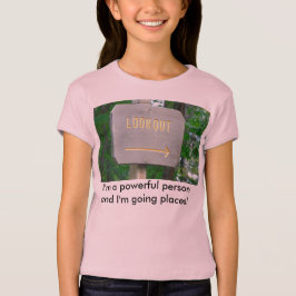 Camiseta Poder. Dejado alguien sepa que usted ve su