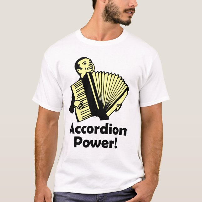 Camiseta ¡Poder del acordeón! (Anverso)