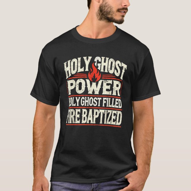 Camiseta Poder del Espíritu Santo Fe Cristiana  (Anverso)