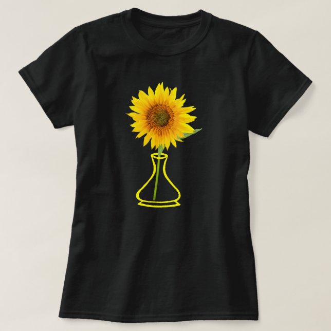 Camiseta Poder del girasol, verano del sol (Diseño del anverso)