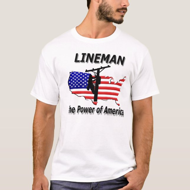 Camiseta Poder del INSTALADOR DE LÍNEAS (Anverso)