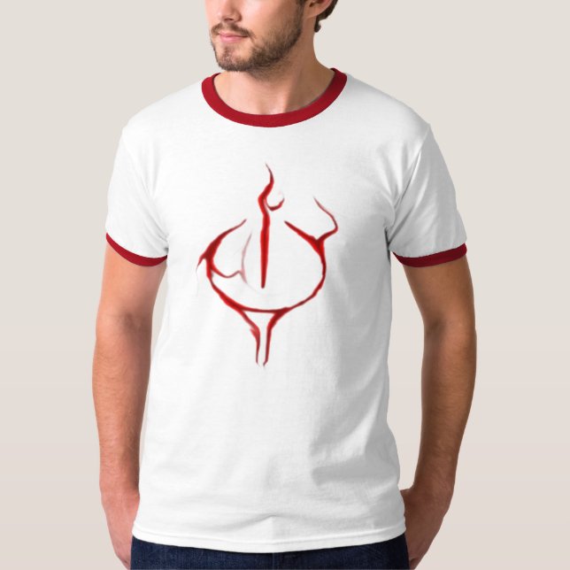 Camiseta PODER del MERCADO en ROJO (Anverso)