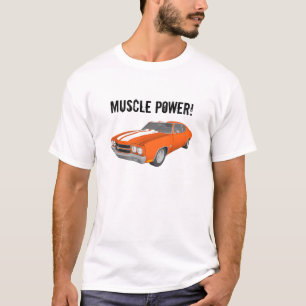 Camiseta Poder del músculo: Modelo de Chevelle 3D: Camiset