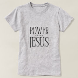 Camiseta Poder del nombre de Jesús (gris)